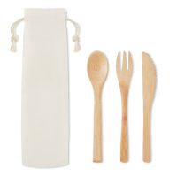 IC bamboo cutlery set