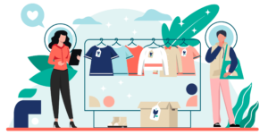 Indigo Clothing Home Page Illustration